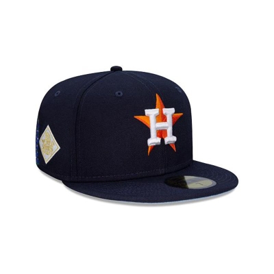 Houston Astros Gorra | New Era MLB State Flower 59fifty Fitted Cap Mexico - Azules
